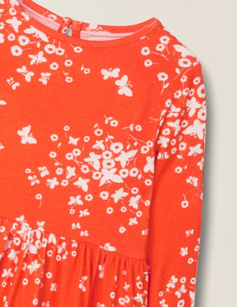 Printed Twirly Jersey Dress - Poppadew Red Butterfly Breeze Printed Twirly Jersey Dress - Poppadew Red Butterfly Breeze