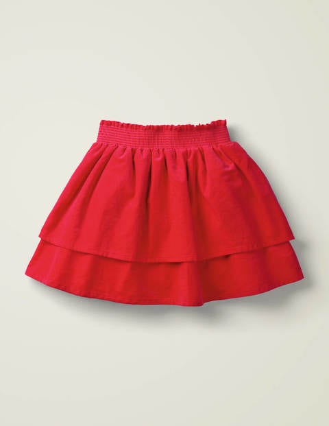 Smocked Woven Skirt - Rockabilly Red Smocked Woven Skirt - Rockabilly Red