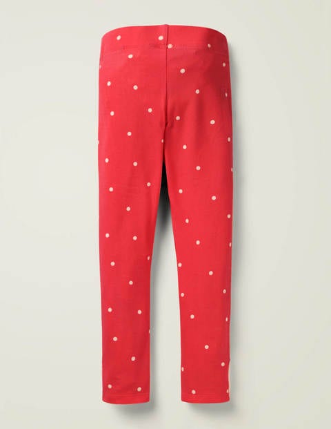 Appliqué Leggings - Red Pin Spot Snowmen Appliqué Leggings - Red Pin Spot Snowmen