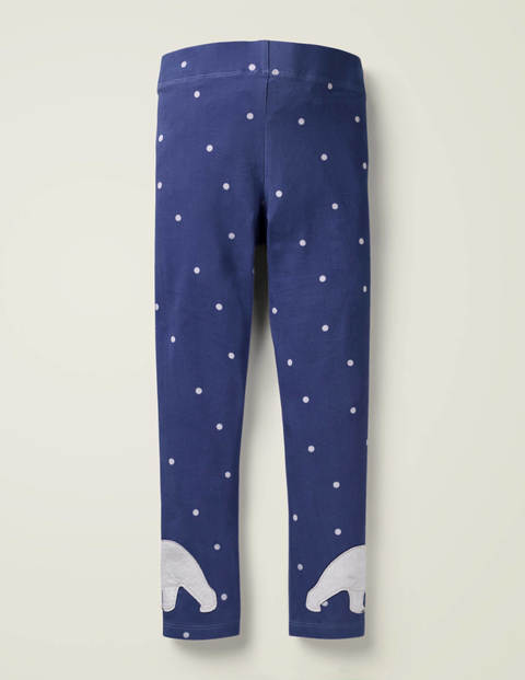Appliqué Leggings - Starboard Blue Polar Bears Appliqué Leggings - Starboard Blue Polar Bears