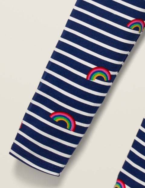 Fun Leggings - College Blue/Ivory Rainbow Fun Leggings - College Blue/Ivory Rainbow