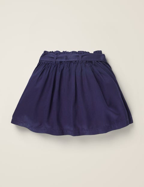 Tie-Waist Pocket Skirt - College Blue Tie-Waist Pocket Skirt - College Blue