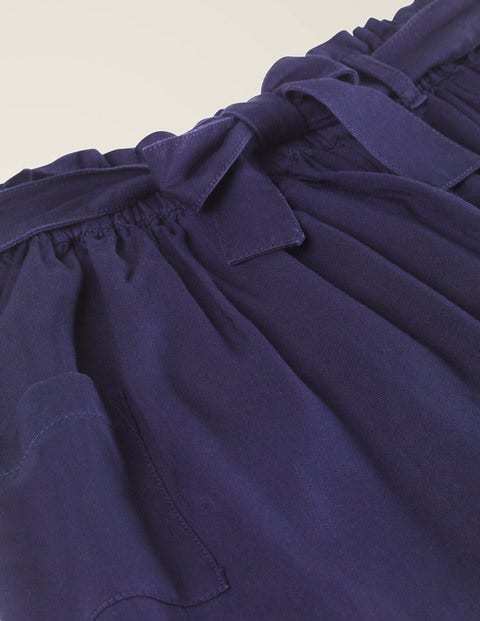 Tie-Waist Pocket Skirt - College Blue Tie-Waist Pocket Skirt - College Blue