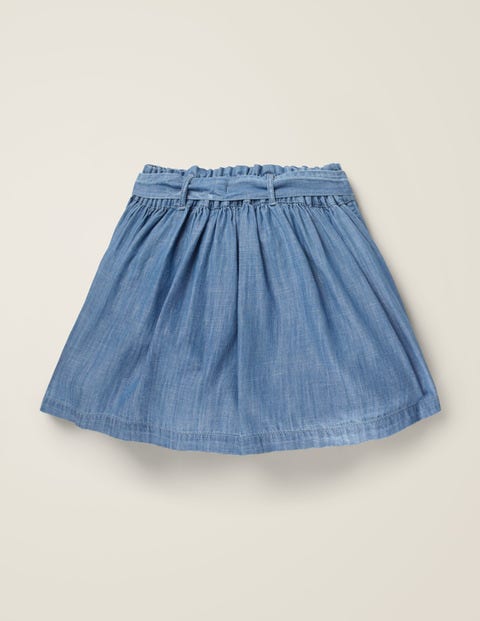 Tie-Waist Pocket Skirt - Chambray Tie-Waist Pocket Skirt - Chambray