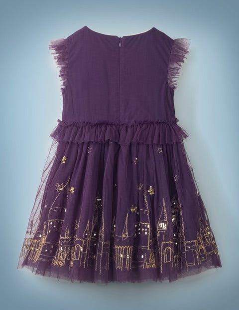 Hogwarts Enchanted Tulle Dress Plum Jam Purple Boden Us