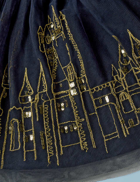Hogwarts Embroidered Skirt - Midnight Blue Hogwarts Embroidered Skirt - Midnight Blue