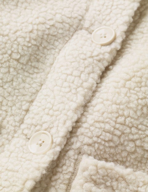 Manteau Cosy En Tissu Borg - Avoine Manteau Cosy En Tissu Borg - Avoine