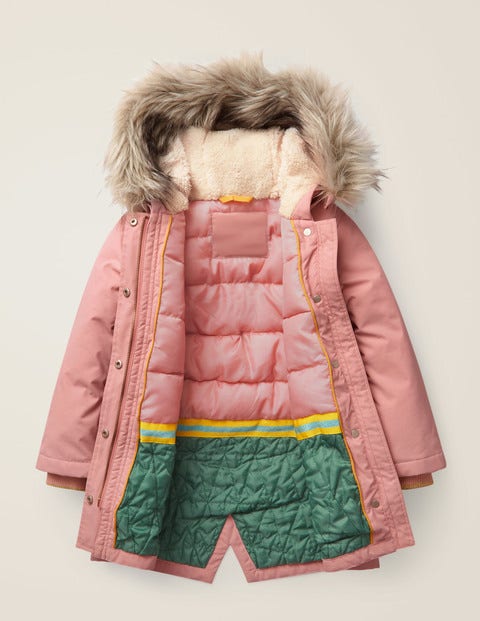 Cosy Waterproof Coat - Dusky Rose Pink Cosy Waterproof Coat - Dusky Rose Pink