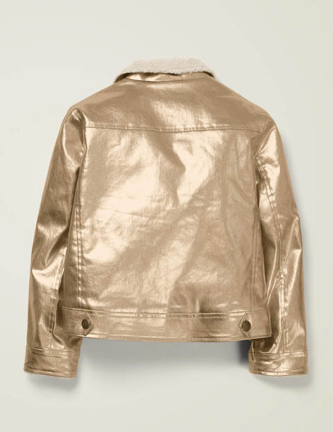 Metallic Biker Jacket - Metallic Metallic Biker Jacket - Metallic