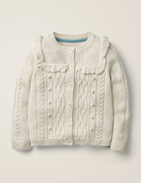 Cable Cardigan - Ecru Marl Cable Cardigan - Ecru Marl