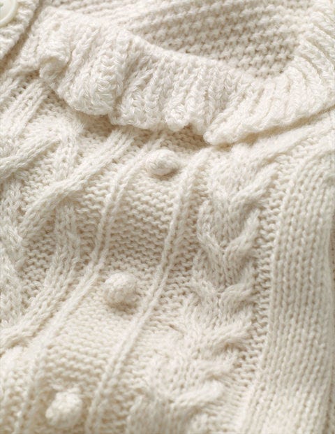 Cable Cardigan - Ecru Marl Cable Cardigan - Ecru Marl
