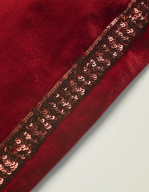 Sparkle Stripe Velvet Pants - Bramble Red Sparkle Stripe Velvet Pants - Bramble Red