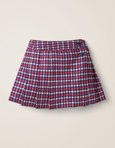 Wonderful Wool Kilt - College Blue/Red Check Wonderful Wool Kilt - College Blue/Red Check