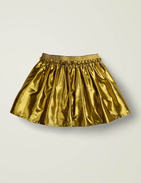 Metallic Party Skirt - Gold Metallic Metallic Party Skirt - Gold Metallic