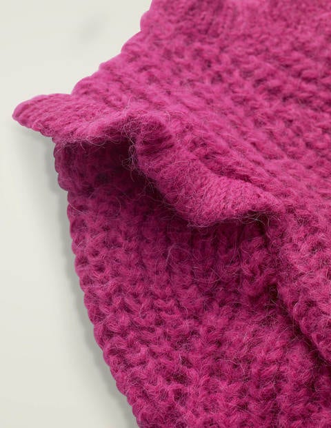 Pull Torsadé Et Volanté - Achillée rose Pull Torsadé Et Volanté - Achillée rose