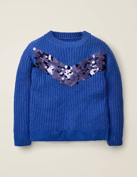Sequin Stripe Jumper - Duke Blue Sequin Stripe Jumper - Duke Blue