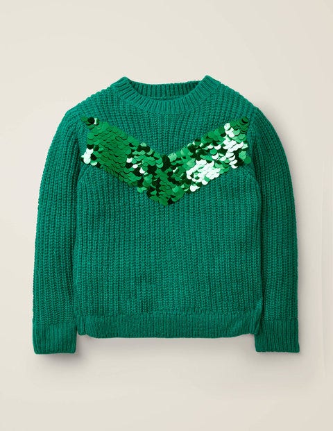 Sequin Stripe Jumper - Hike Green Sequin Stripe Jumper - Hike Green