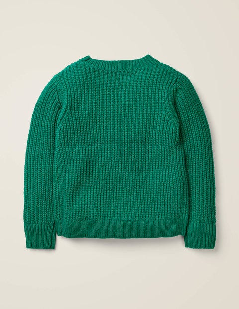 Sequin Stripe Jumper - Hike Green Sequin Stripe Jumper - Hike Green