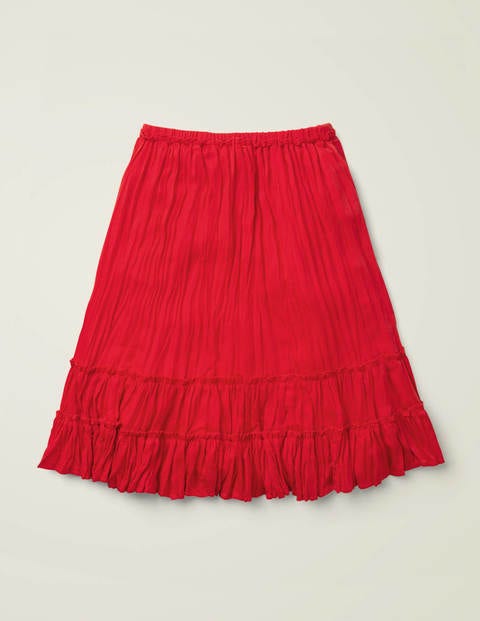 Printed Ruffle Midi Skirt - Rockabilly Red Printed Ruffle Midi Skirt - Rockabilly Red