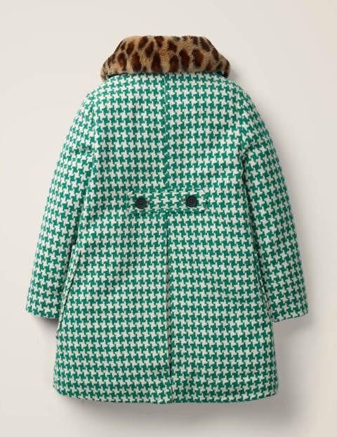 Wonderful Wool Coat - Hike Green Dogtooth Check Wonderful Wool Coat - Hike Green Dogtooth Check