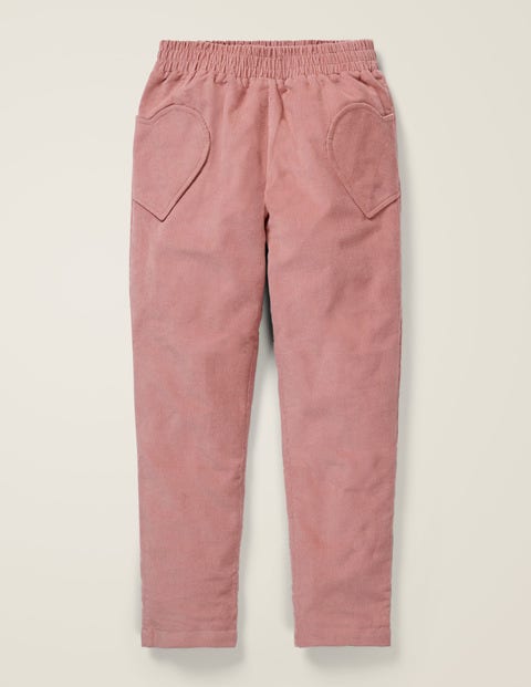 Lined Pull-On Trousers - Dusky Rose Pink Lined Pull-On Trousers - Dusky Rose Pink