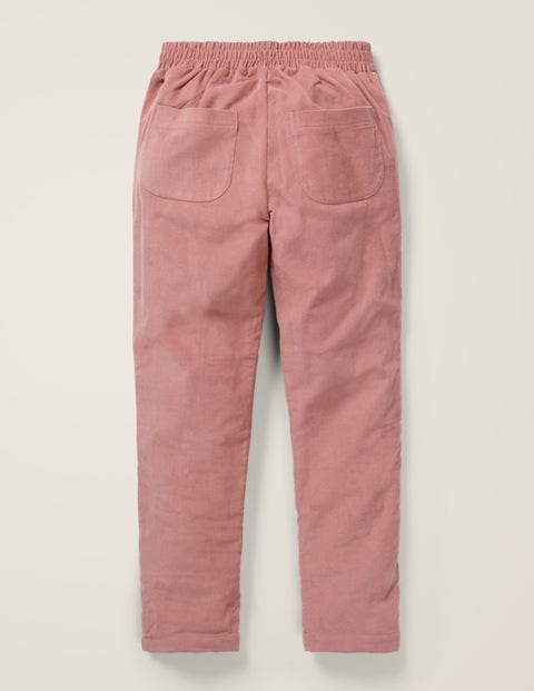 Lined Pull-On Trousers - Dusky Rose Pink Lined Pull-On Trousers - Dusky Rose Pink