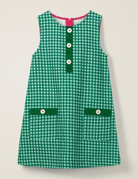 Retro Check Pinafore - Hike Green Check Retro Check Pinafore - Hike Green Check
