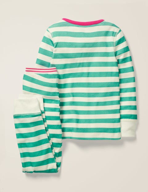 Henley Pajama Set - Ivory/Soft Lilypad Green Henley Pajama Set - Ivory/Soft Lilypad Green