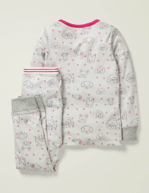 Henley Pajama Set - Grey Marl Love Dogs Henley Pajama Set - Grey Marl Love Dogs