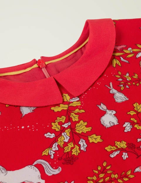 Woodland Printed Dress - Rockabilly Red Enchanted Woods Woodland Printed Dress - Rockabilly Red Enchanted Woods