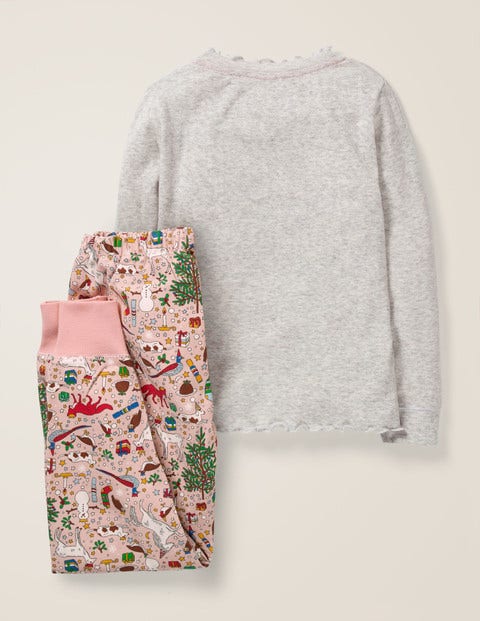 Woven Pyjama Set - Milkshake Pink Festive Family Woven Pyjama Set - Milkshake Pink Festive Family