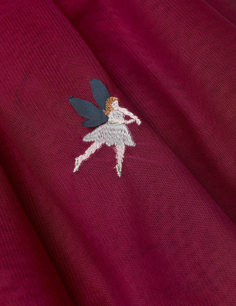 Velvet Appliqué Dress - Beetroot Purple Fairies Velvet Appliqué Dress - Beetroot Purple Fairies