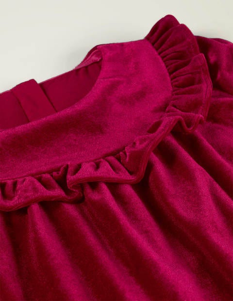 Velvet Party Dress - Rose Apple Red Velvet Party Dress - Rose Apple Red