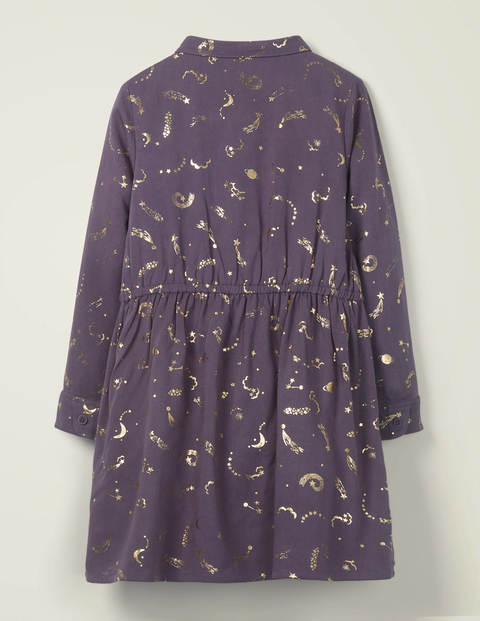 Tassel Button-Through Dress - Misty Purple Celestial Tassel Button-Through Dress - Misty Purple Celestial
