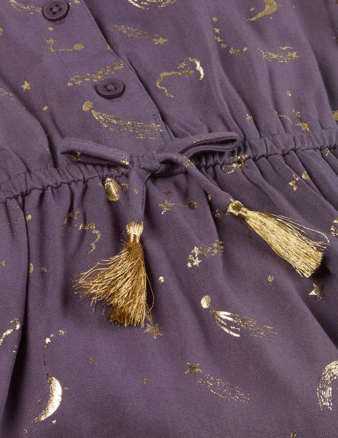 Tassel Button-Through Dress - Misty Purple Celestial Tassel Button-Through Dress - Misty Purple Celestial