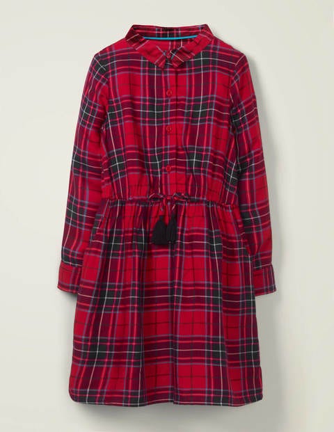 Tassel Button-Through Dress - Rockabilly Red Check Tassel Button-Through Dress - Rockabilly Red Check
