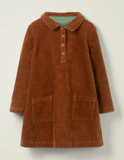 Button-Through Dress - Butterscotch Brown Button-Through Dress - Butterscotch Brown
