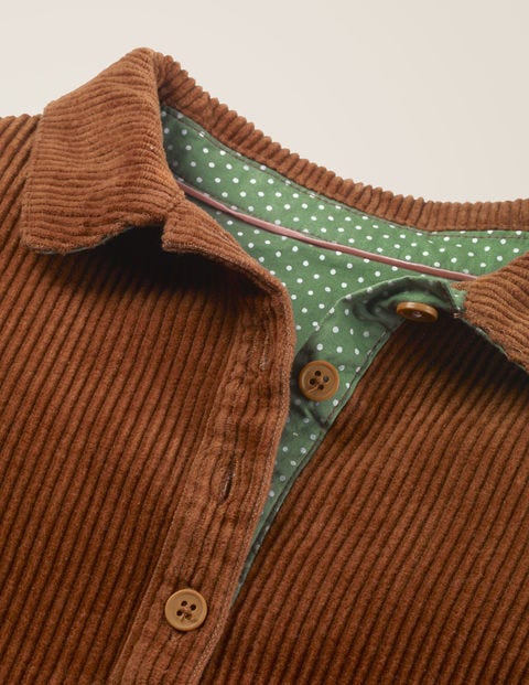 Button-Through Dress - Butterscotch Brown Button-Through Dress - Butterscotch Brown