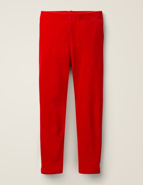Velvet Leggings - Poppadew Red Velvet Leggings - Poppadew Red