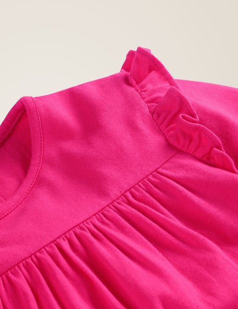 Fließendes Rüschen-Oberteil - Rosa, Schafgarbe Fließendes Rüschen-Oberteil - Rosa, Schafgarbe
