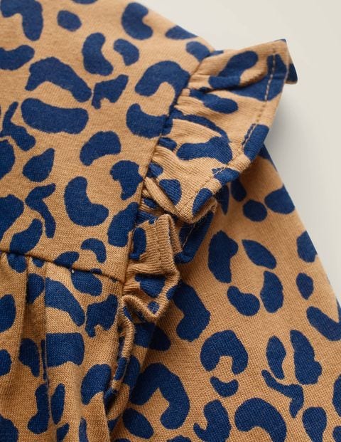 Floaty Ruffle Top - Brown Leopard Floaty Ruffle Top - Brown Leopard