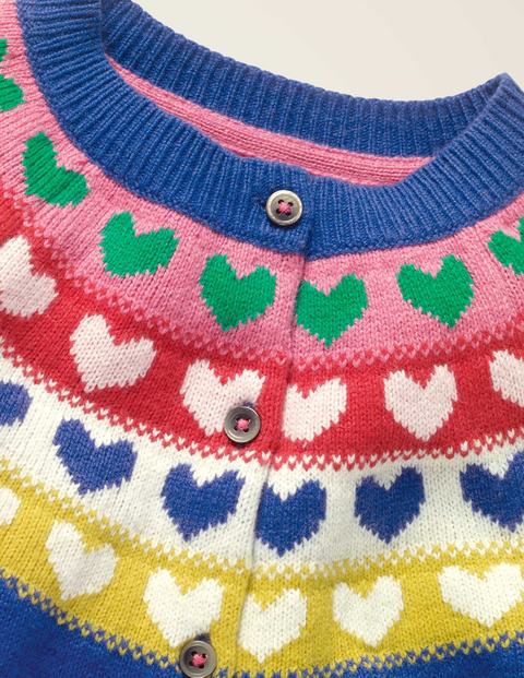 Cosy Fair Isle Cardigan - Duke Blue Hearts Cosy Fair Isle Cardigan - Duke Blue Hearts