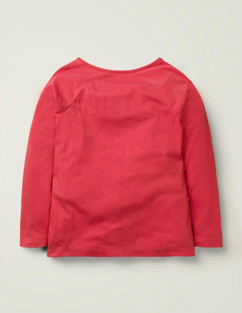 Sequin Raglan T-shirt - Rockabilly Red Sequin Raglan T-shirt - Rockabilly Red