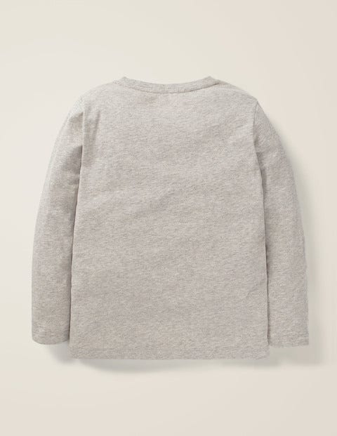 Colour-Change Animal T-Shirt - Grey Marl Bull Dog Colour-Change Animal T-Shirt - Grey Marl Bull Dog