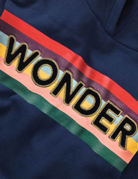 Cosy Sparkle Hoodie - College Blue Wonder Cosy Sparkle Hoodie - College Blue Wonder