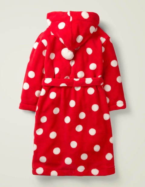 Cosy Dressing Gown - Carmine Red Spot Cosy Dressing Gown - Carmine Red Spot