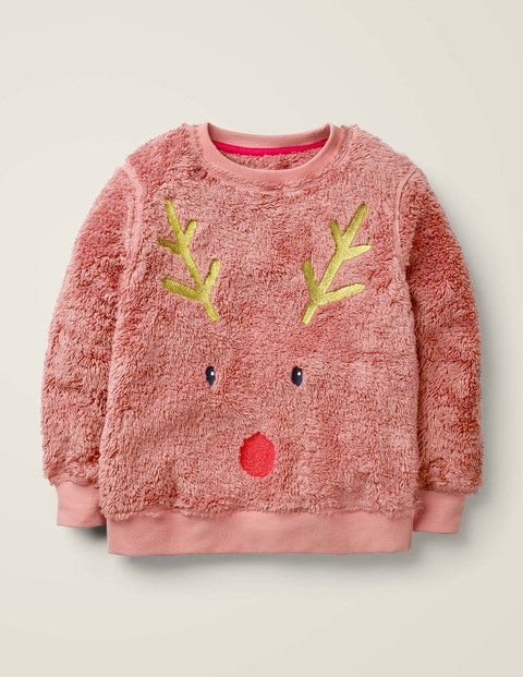 Sweat Duveteux - Cerf rose sombre Sweat Duveteux - Cerf rose sombre