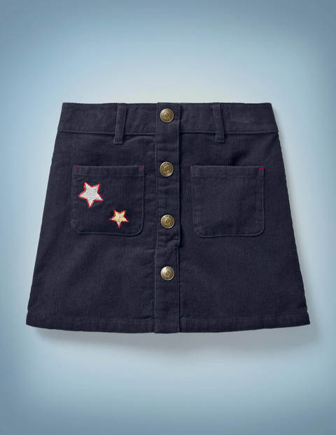 Harry Pocket Cord Skirt - Navy Harry Pocket Cord Skirt - Navy