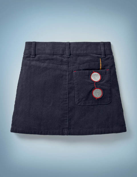 Harry Pocket Cord Skirt - Navy Harry Pocket Cord Skirt - Navy