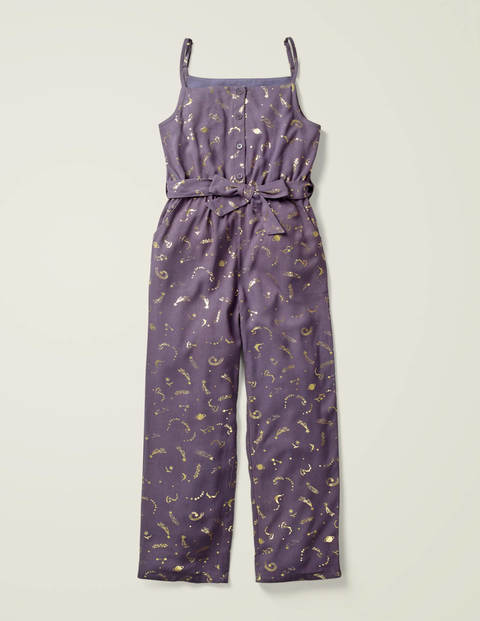 Lined Relaxed Woven Jumpsuit - Misty Purple Celestial Lined Relaxed Woven Jumpsuit - Misty Purple Celestial